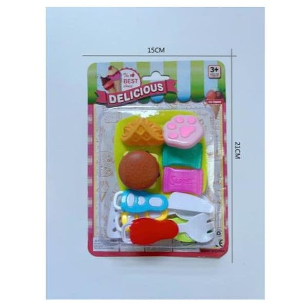 Playhouse Cutlery Hamburger 10-Piece Set