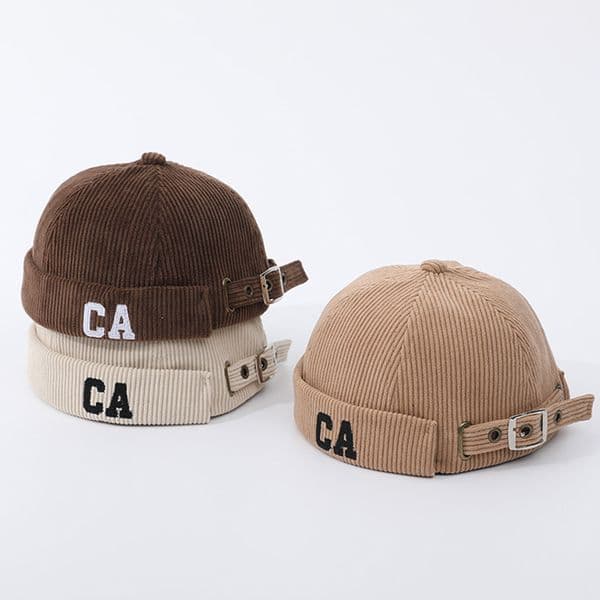 Autumn and Winter Personalized Letter Corduroy Pumpkin Hats for Boys and Girls Aged 2 To 6