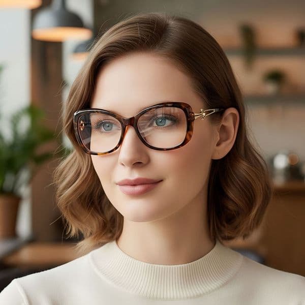 fashion new trendy sunglasses with high-end feel, versatile for a natural look, retro anti-blue light flat glasses