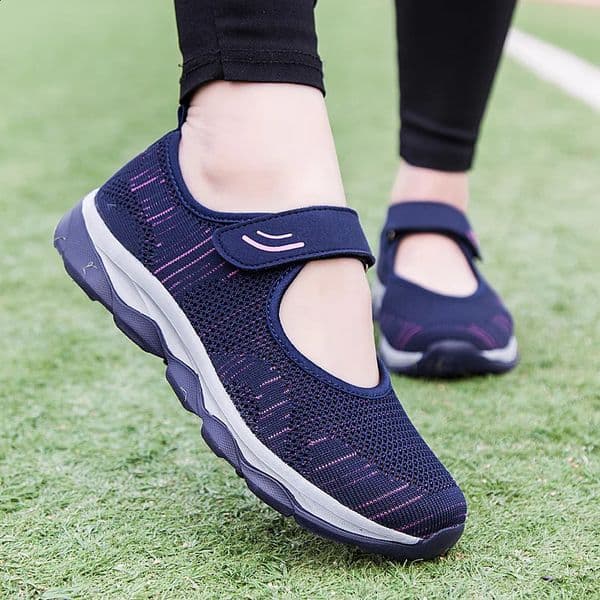 Summer Fashion Women Flat Platform Ladies Shoes Woman Breathable Mesh Casual Sneakers Women Zapatos Mujer Boat Shoes 260407BJ