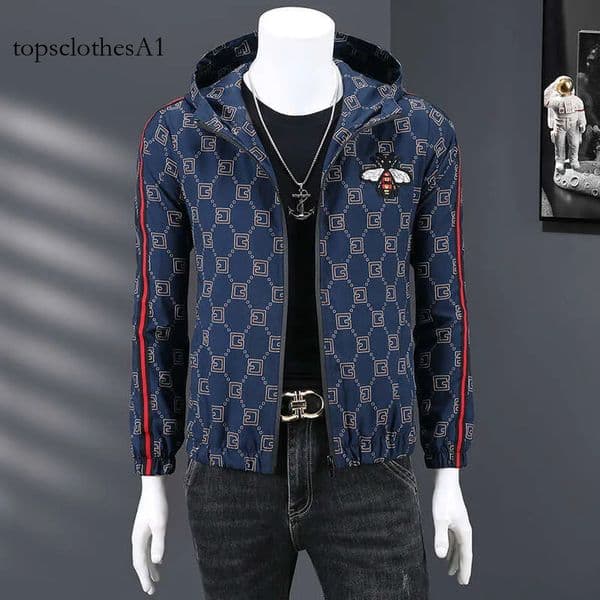 European Plus-Size Clothing: Spring For Big And Tall Men, Casual Men's Jacket With Hood, Loose Oversized Trendy Top