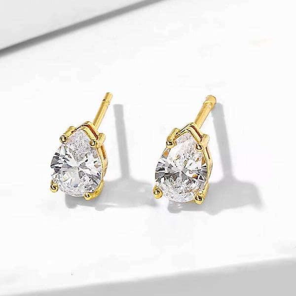 14K 18K 1-5ct GRI IGI EP2546 Snowflake Crystal Leaf-shaped Diamond Earrings Jewelry