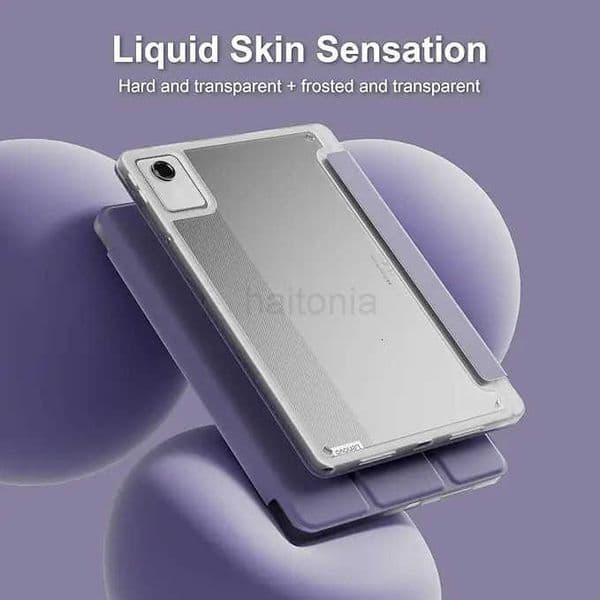 Tablet for Tab M11 TB330FU Case with Pen Holder Folding Stand Acrylic Clear Hard Cover Xiaoxin Pad 2024 Case 11 inch H260414