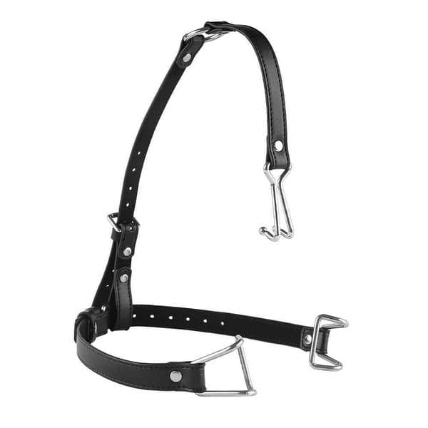 1set BDSM Stainless steel leather nose hook mouth clip Physical bondage sex toy adult pleasure sexual wellness adult sex to