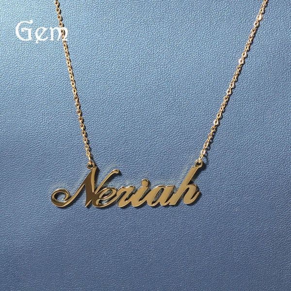 Moissanite Jewelry Hip Hop 925 Sterling Silver 18K Gold Cut Letter DIY Personalized Name Clavicle Chain Necklace Accessories Jewelry