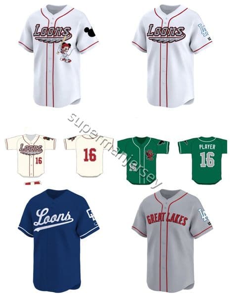2026 Custom Great Lakes Loons Jersey All Stitched S-4XL