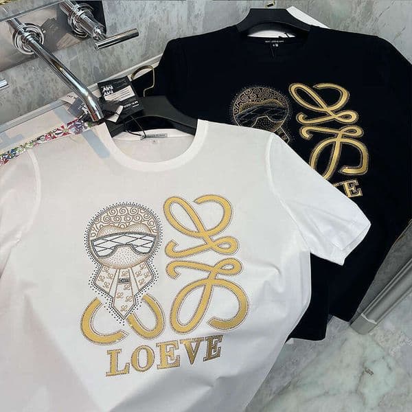 European Style Men's Short-Sleeve T-Shirt High-End Brand Personalized Fashion With Rhinestones Trendy Ins Style Stretchy Slim Fit Half-Sleeve