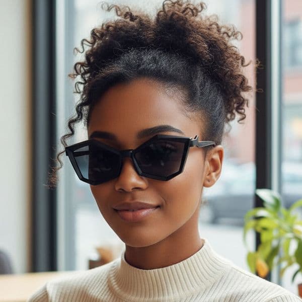 New fashion irregular polygonal sunglasses, versatile and trendy street style sunglasses for women, diamond-shaped glasses