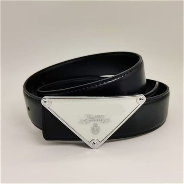 Belt Men Designer Belt Women 3.5cm Width Belts Triangle Buckle Brand Luxury Belt Great Quality Genuine Leather Woman and Man Belts Dress Skirt Belt Bb Simon Belt