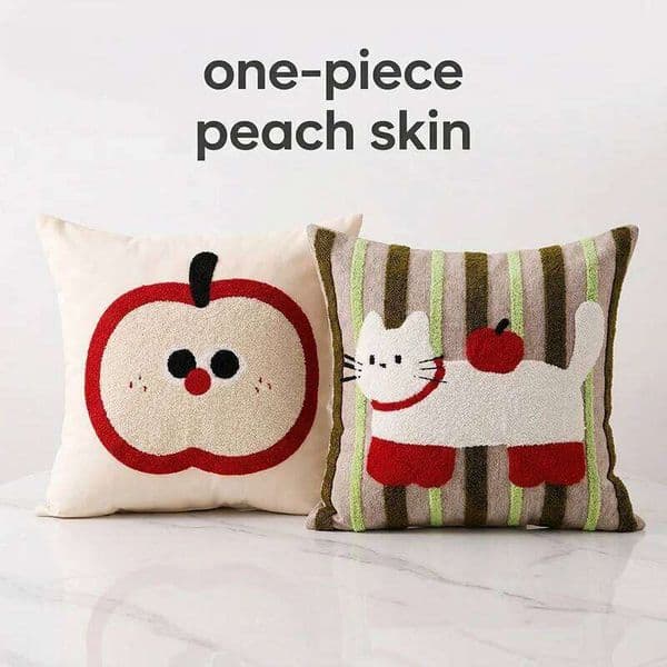 Cute Cartoon Cat Pillowcase Soft Peach Skin Cushion Cover Kawaii Throw Pillow Case for Kids Room Sofa Home Decor 1 Pc 26L0414