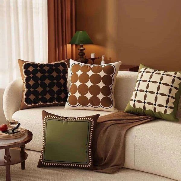 New Chinese Sofa Pillow Cover, Living Room Cushion Cushion, Bed and Breakfast Decoration Versatile Nap Bay Window Pillowcase 26Y0414