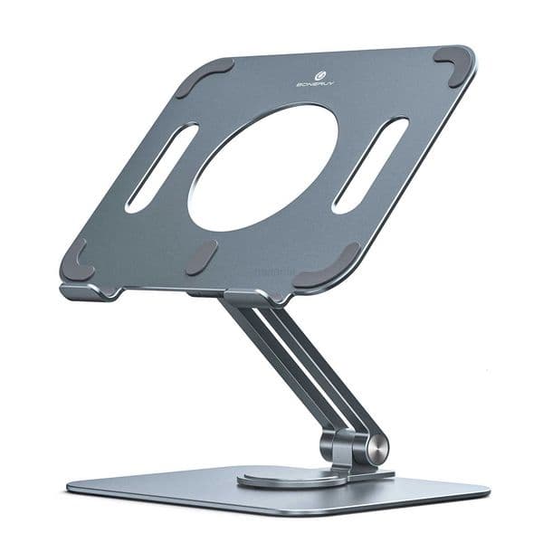 360 Rotation Tablet Stand Desk Riser Multi-Angle/Height Adjustable Foldable Holder Dock For 5-139 Inch Phone iPad Tablet Laptop H260414