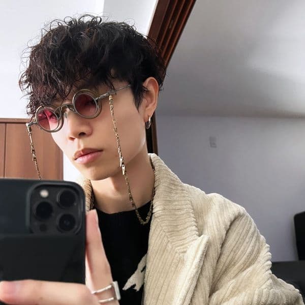 Retro Distressed Avant-garde Futuristic Small Round Magnetic Trendy Sun Yang's Same Style Sunglasses