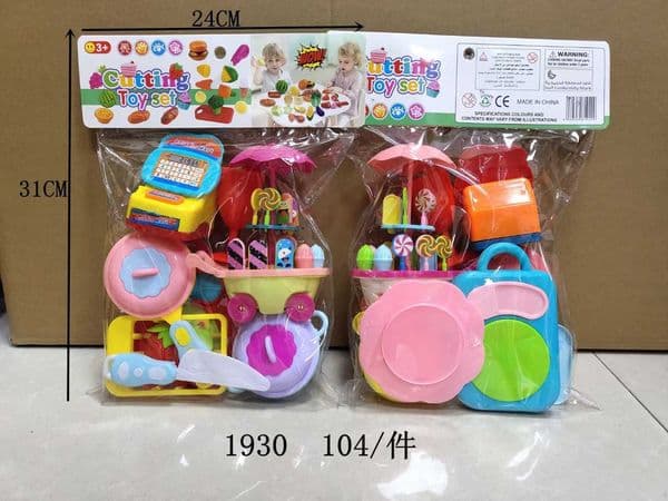 Mini Dessert Candy Cart Shopping Cart Model Set 1930 Childrens Kitchen Role-Play Toy S260413