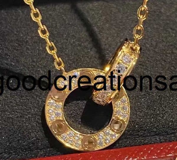 Designer C Brand Necklace Sophisticated Designer Inspired Luxurious Gold Plated Moissanite Pendant Necklace - Handmade Designer Choker for Women 5S0W