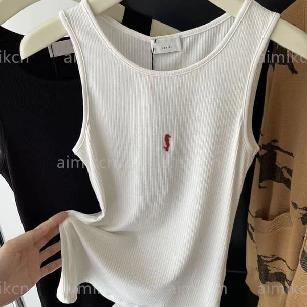 Designer women vest letter vest summer short sleeve slim fit round neck top sports knitted vest women casual sleeveless breathable vest T-shirt top