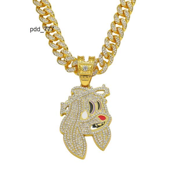 New personalized hip-hop style cartoon pendant hip-hop creative personalized cartoon pendant necklace