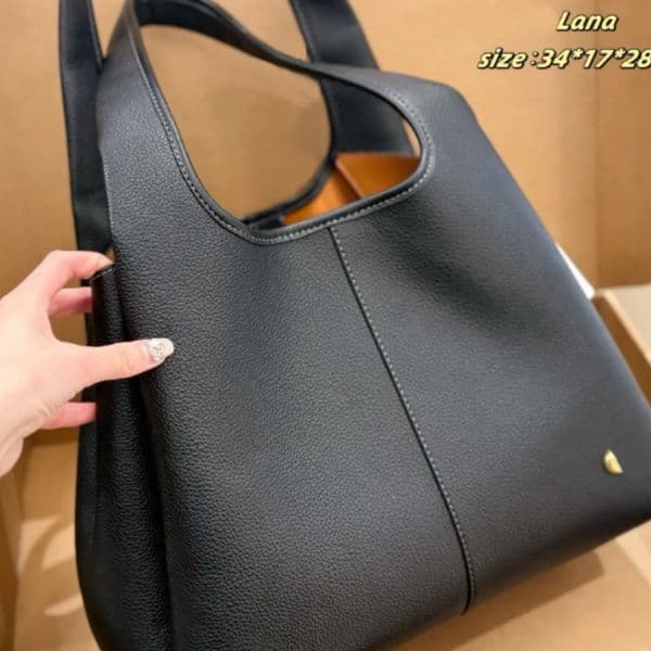 New Lana Bag 19 23 35 Large Shoulder Bag Designer Womens Tote Bags Underarm Crossbody Handbags Large Capacity Shopping Purse Leather Grocery Basket Chain Bucket AAA