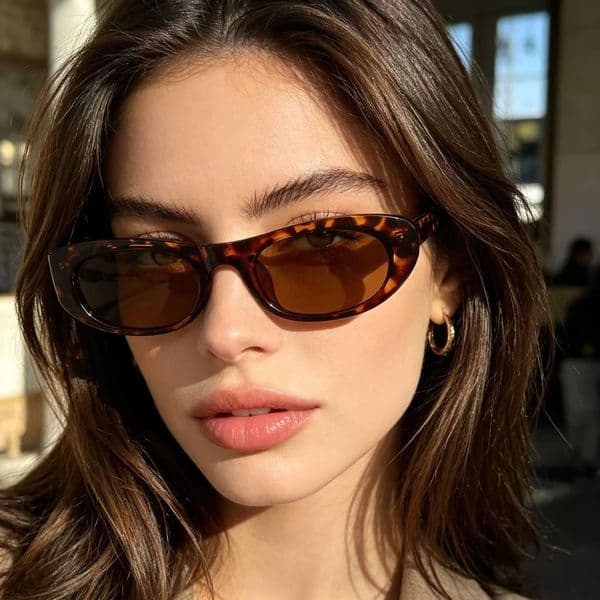 fashion new small-frame style, UV protection, versatile street style sunglasses, high-end trendy eyewear