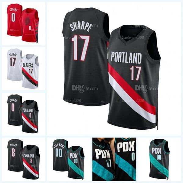 PortlandTrail Blazers 2026 City Jersey Damian Lillard Deni Avdija Scoot Henderson Shaedon Sharpe Toumani Camara Donovan Clingan Sidy Cissoko