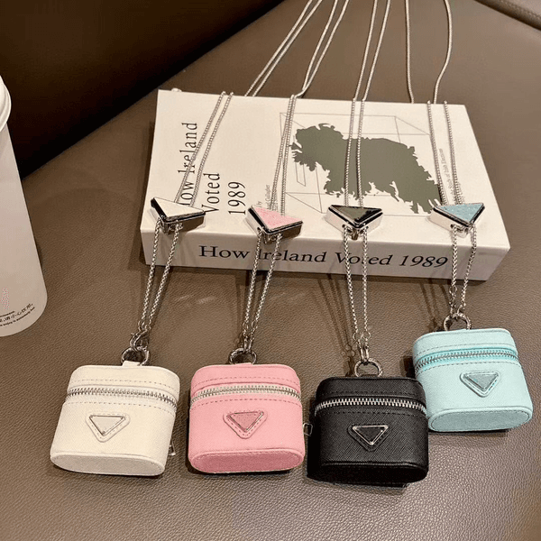 P Luxury Designer AirPods Cases universal headphone bag for Earphone pro 1 2 3 Pro 4 5 6 Retro Leather Bluetooth Protective Cover AirPodspro Case headphone bag dhgate