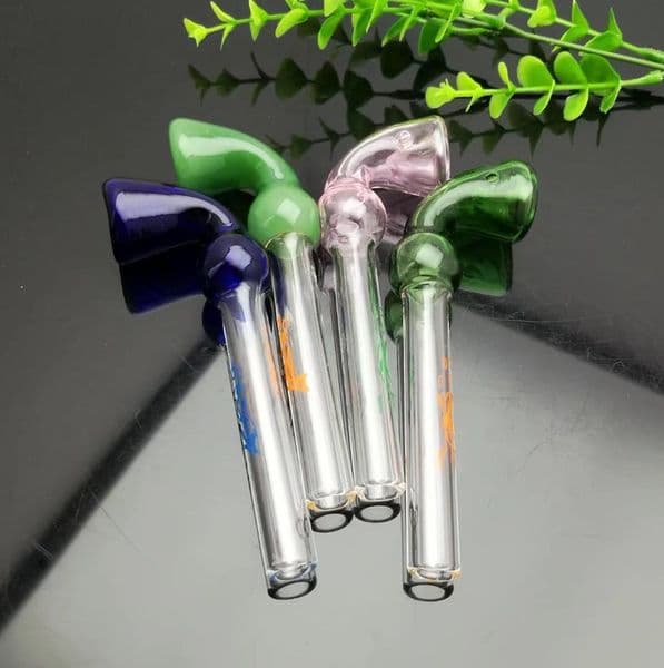 Glass Pipes Smoking Hand-blown Beautifully Handcrafted Smoking Pipe Colorful Dolphin Love New Glass Concave Pipe