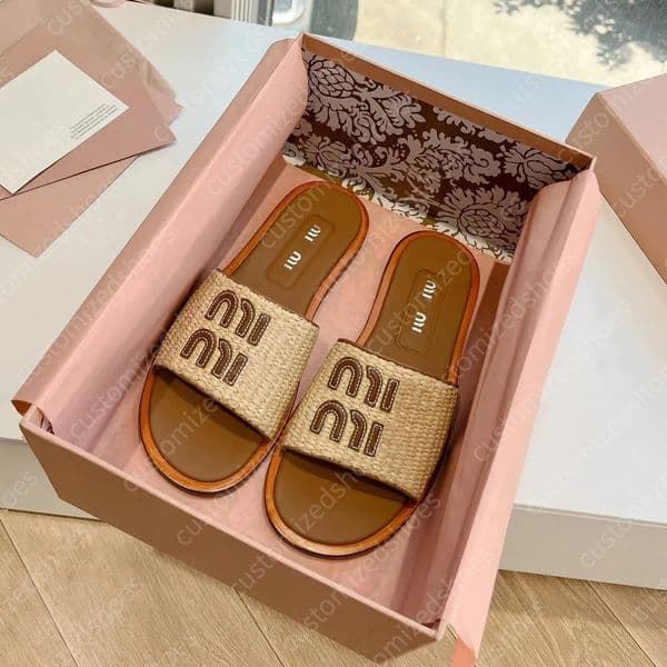 Designer sandals designer women slide woman sandals designer slippers 2025 Luxury slides womens brand slipper Beach slides Flat heel Summer Designer Fashion 35-42