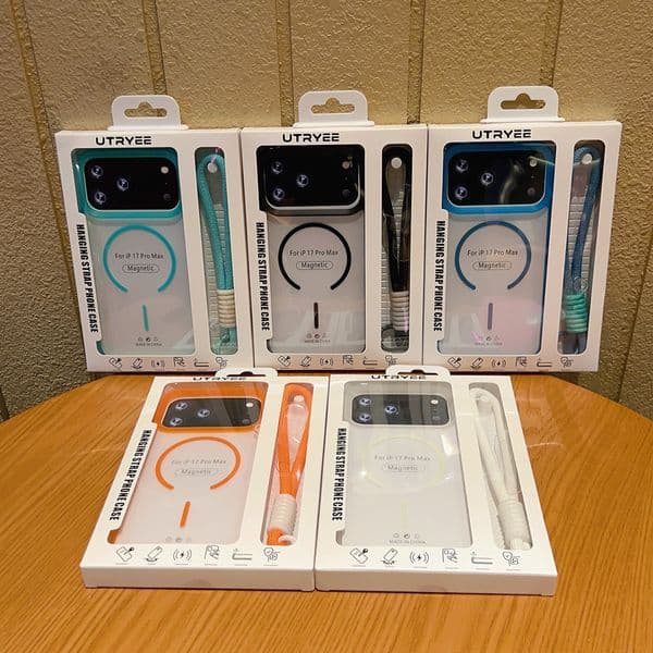 UTRYEE Magnetic Lanyard Case for iPhone all Model Premium MagSafe Hanging Strap Crossbody Shockproof Protective Cover Anti Drop TPU WholeSale Bulk