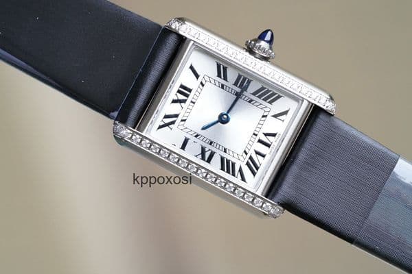 Top quality tanks watch women mens watch super clone watch designer watch swiss quartz movement sapphire crystal glass leather strap 22mm with box OXB4