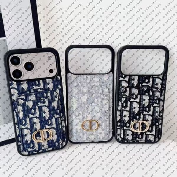 Designer Phone Case for iPhone 16 17 Pro Max Leather, Luxury iPhone Case 15 16 Plus 13 12 Pro for Women Men Shockproof Wallet Cover with Card Holder and Pony Accessories