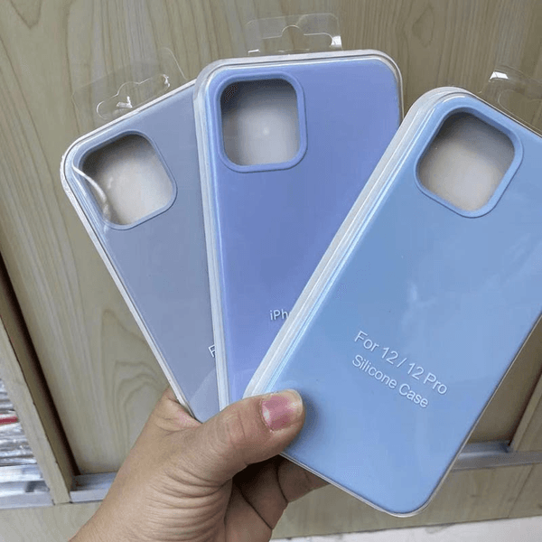 Colorful Solid Liquid Silicone Phone Case Full-Body Shockproof Soft Cover Skin-Friendly Protective Sleeve for iPhone
