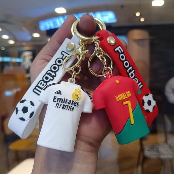 2026 World Cup Jersey Keychain PVC Drip-gel Material Keychain Creative bag Charms Pendant Football Keychain Fan-related Small Gift
