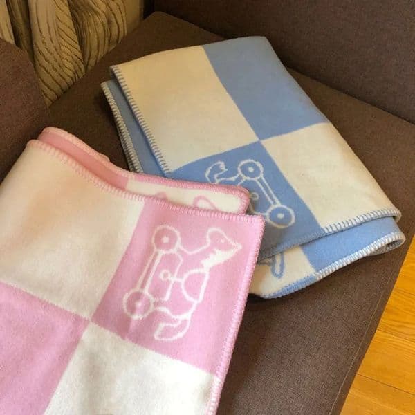 Luxury Designer Lanjia- Wool Horse Infants And Toddlers - Cashmere-Soft Knitted Throw Blanket With Pony Pattern, art Lightweight For Daily Use 130/100Cm Ba9b7 F 11