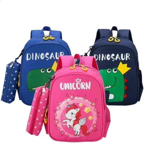 Boys Dinosaur Backpack Set with Pencil Case Animal Backpack for Kids Kindergarten Lightweight Elementary School Bookbag Unicorn 260414