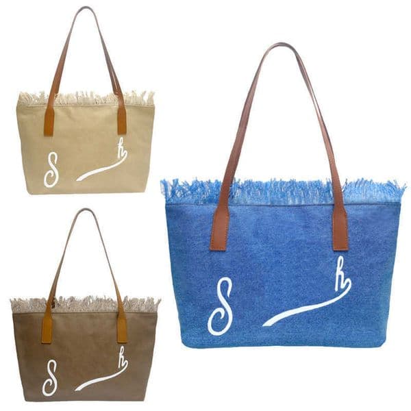 Denim Bag Designer Handbags Tassel Shoulder Bag Canvas Tote Bags Shopping Beach Bags For Women 260409