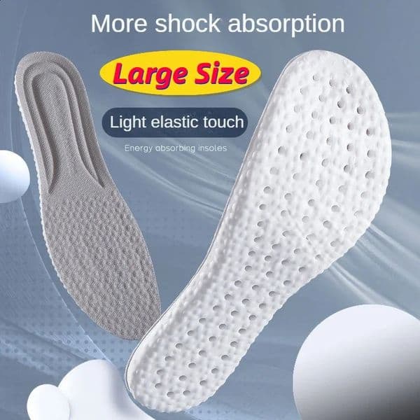 Large Size Sports Insoles EU47484950 for Adults Men Women PU High Elastic Shoe Pads Cushion Sweat Absorption 260414