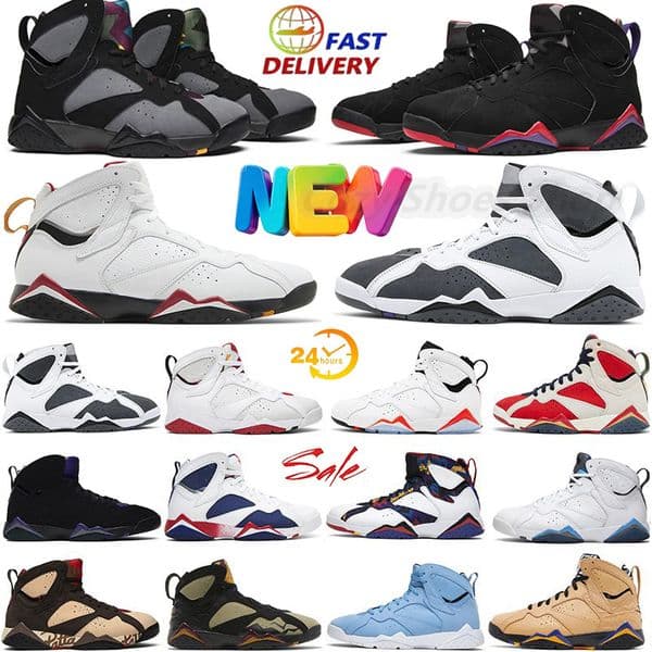 Raptors 7s 7 2026 New Basketball Shoes Mens white Infrared Flint Cardinal Citrus Afrobeats Pantone Bordeaux Patta Hare Sneakers Trainers Size 40-47