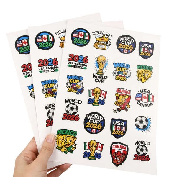 STOCK 10 Pieces Of World Cup Trophies Football Stickers Essential Watching The Game Celebration Supplies For Fans Free Shipping