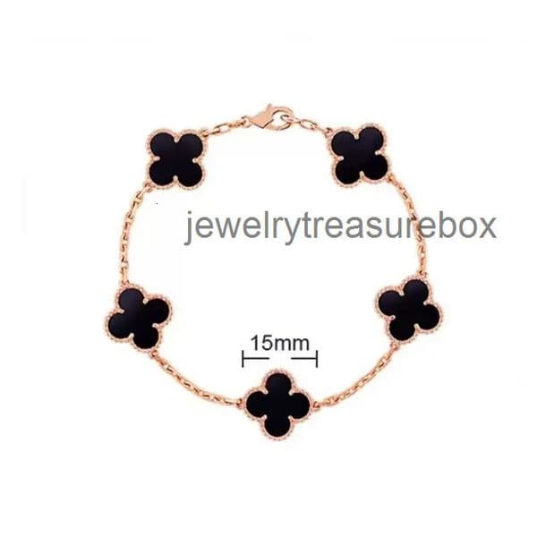 clover Bracelets Classic Four-leaf vanity Bracelet Bangle Chain Agate Shell Bracelets for Women Wedding and Mothers Day vanly Cleeff Bracelet TWC6