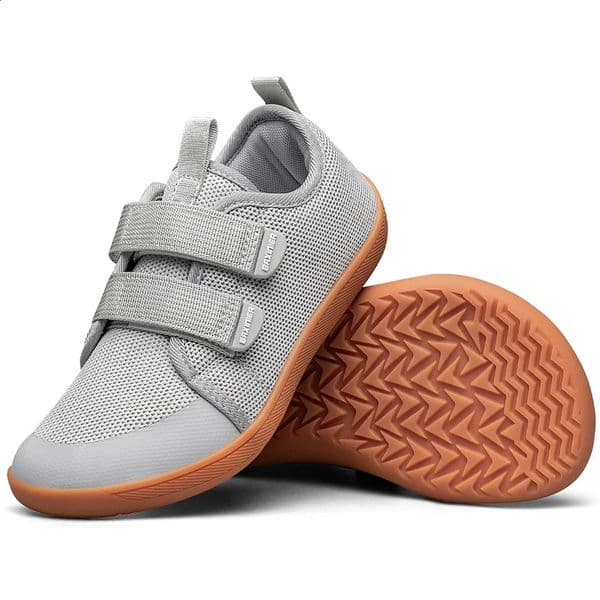 Kids Barefoot Sneakers Girls Boys Fashionable Childrens Shoes Wide Toe Breathable Knitted Mesh Sole Non Slip Walking Cross 260415