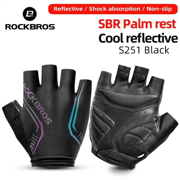 ROCKBROS Cycling gloves Men Women Half Finger Gloves Breathable Sports MTB Bike Bicycle 260415
