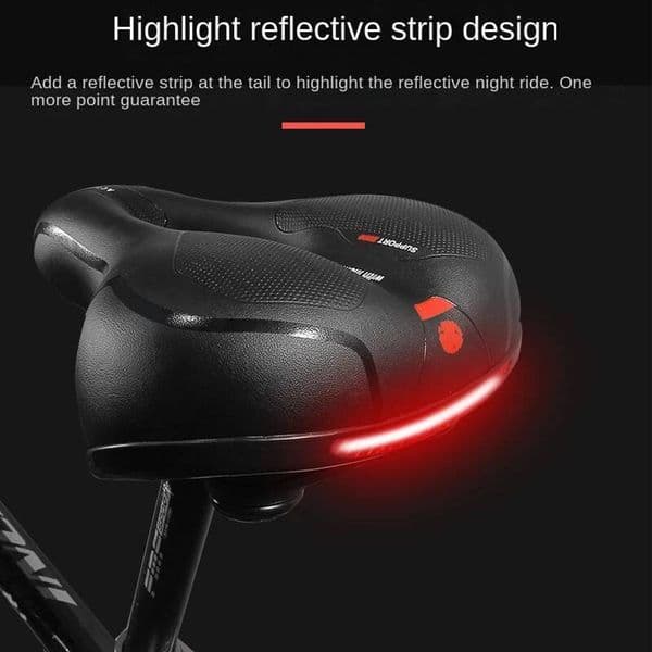 Hollow Breathable Bicycle Men Women MTB Road Saddle Shock Absorbing Comfortable Big Butt Bike Seat