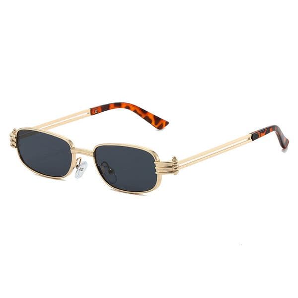 2026 New B-brand Small Square Frame Metal Fashion Men, Same as on Instagram Xiaohongshu, Style Sunglasses for Women
