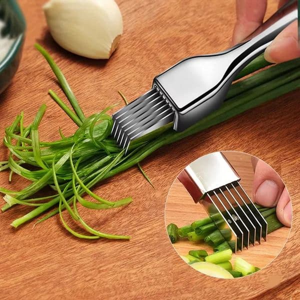 Kitchen Shred Silk The Knife Stainless Steel Chopped Green Onion Curved Handle n Food Speedy Chopper 260414