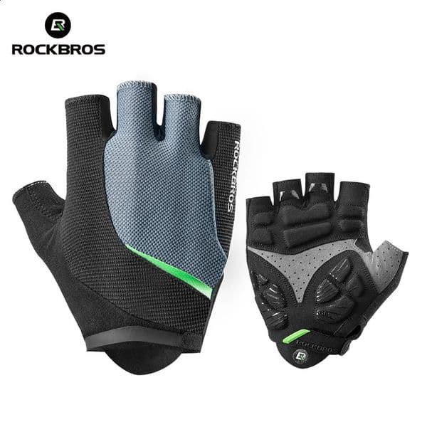 ROCKBROS Bicycle Gloves Summer Breathable MTB Road Half Finger Bike SBR Gel Pad Shockproof Sports Cycling Shorts 260415