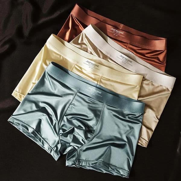 234Pcs Boxer men Ice Silk QuickDry Mens clothing Smooth Touch briefs Polychromatic combination Cool Man Underwear 260414