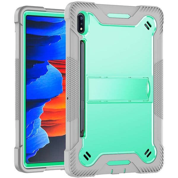 Suitable for S7/S8/S9 silicone anti-drop tablet case, Samsung Tab S7 Plus PC stand protective cover