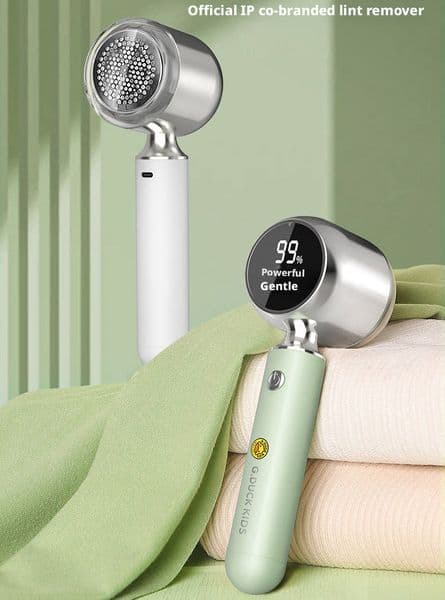 G.DUCK Rechargeable Fabric Shaver, Electric Lint Remover with LED Display, 6-Blade, 2-Speed, Portable Sweater Defuzzer for Clothes, Furniture, Carpet