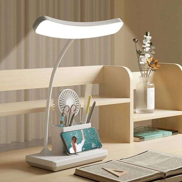 RTG LED 3 Levels Dimmable Touch Night Light USB Rechargeable Eye Protection Foldable Table Lamp For Bedroom Bedside Desk 26W0416
