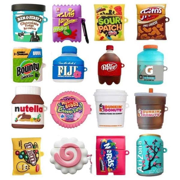 Ice Cream Snacks Earphone Case for AirPods 4 2024 Silicone Earphone Charging Cover for AirPods Pro 3 2 Case for AirPods 3 2 1 S26415